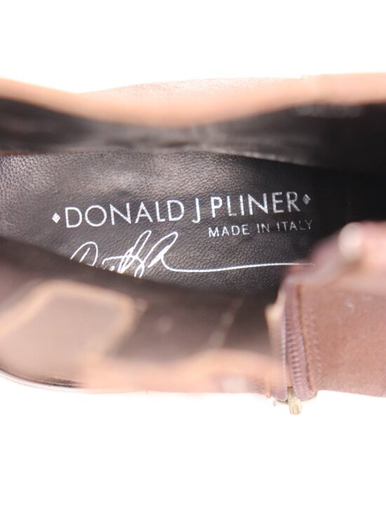 Donald J Pliner Boots Men\'s 8.5 Jayee Brown Waxed Suede Pointed Toe Ankle Shoes main image 10